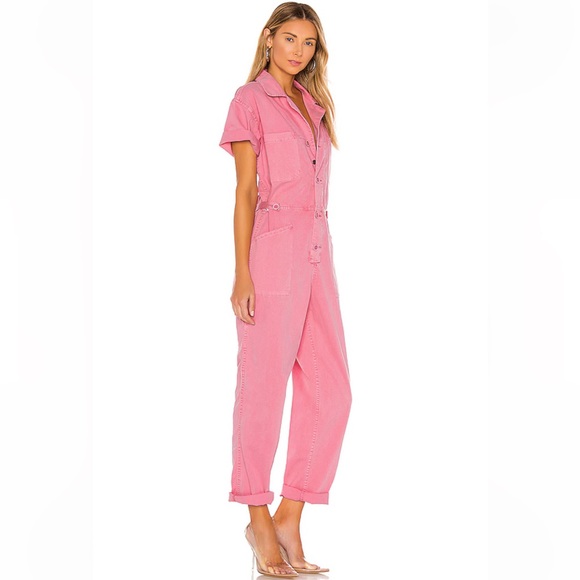 PISTOLA Grover Jumpsuit in Flamingo Pink - Picture 3 of 12